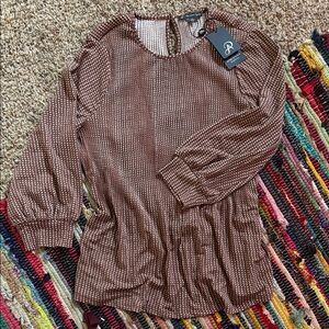 Adrianna Papell polka dot blouse